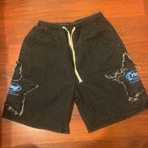 Men's Grey Denim Jean Shorts